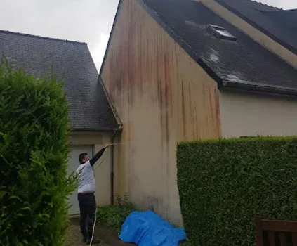 Nettoyage façade enduit gratté, Amiens, Steevy Couverture